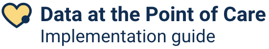 Data at the Point of Care logo